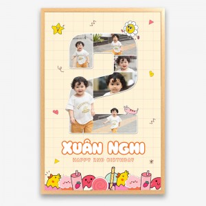 Ảnh Sinh Nhật Bé Gái Dạng Số 2