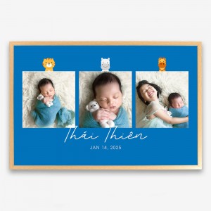 Ảnh Bé Chào Đời Màu Xanh Dương 