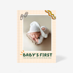 Photobook - Mẫu Khoảnh khắc đầu đời 14x19 cm