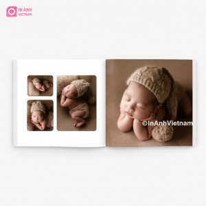 Photobook Da Nâu Đỏ Đậm Bo Góc