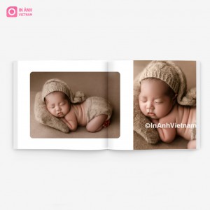 Photobook Da Nâu Đỏ Đậm Bo Góc