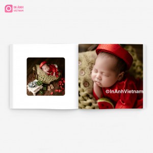 Photobook Da Nâu Đỏ Đậm Bo Góc