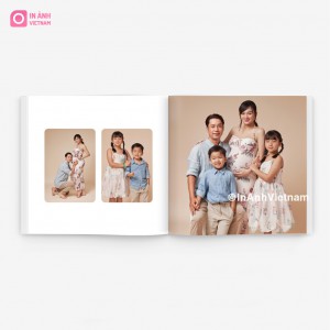 Photobook Da Nâu Vàng Mịn Bo Góc