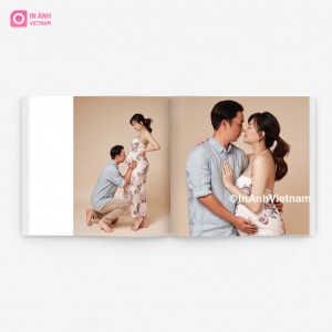 Photobook Da Nâu Vàng Mịn Bo Góc