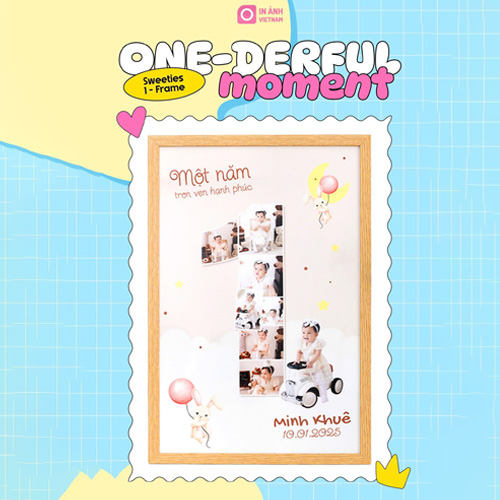 Khung ảnh tạo hình số tuổi – lưu lại từng khoảnh khắc đáng yêu của bé yêu.