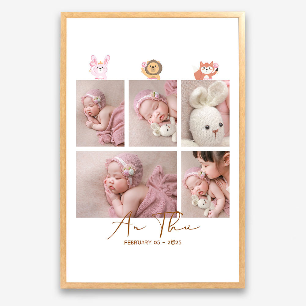 Ảnh Ghép Bé Phong Cách Dịu Dàng