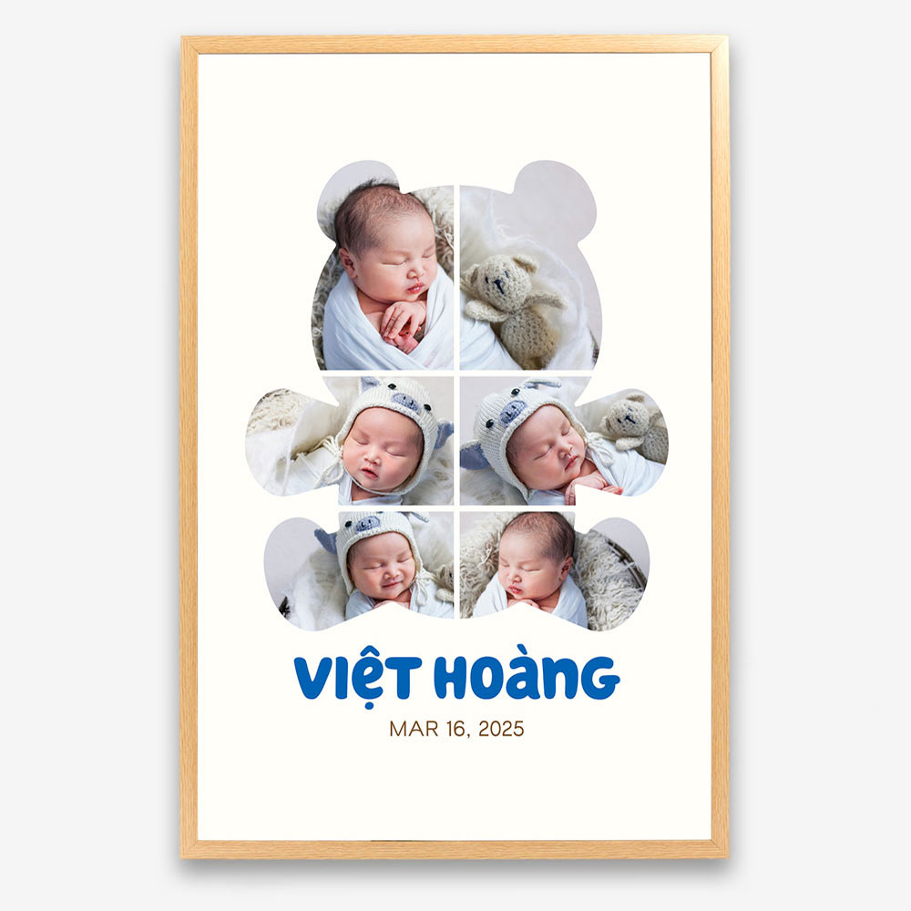 Ảnh Bé Ghép Hình Gấu